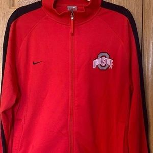 Nike Ohio State Buckeyes knit zip front jacket